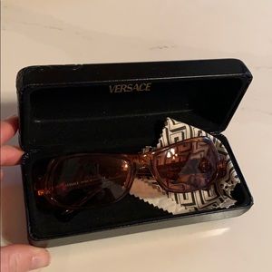 Versace sunglasses, vintage upside-down frame